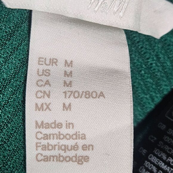 St. Patty's Day Green A-Line Skirt H&M Med 100% Polyester Knee Length Stylish & - Picture 3 of 9